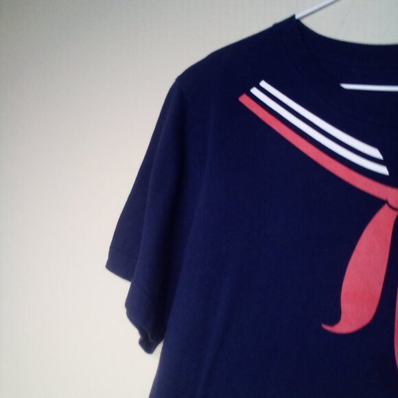 Netflix Stranger Things Shirt Women M Scoops Ahoy Short Sleeve Sailor Blue Red - Picture 5 of 14